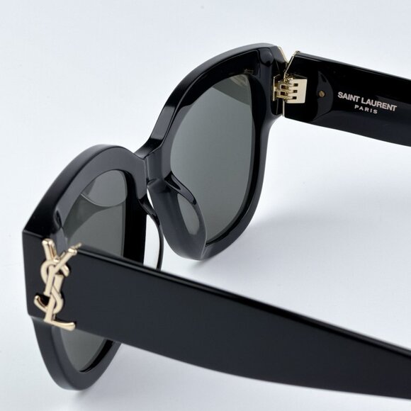 Saint Laurent  SLM95/F 001 BRAND NEW Sunglasses Black Oversized Cat Eye Women main image 12